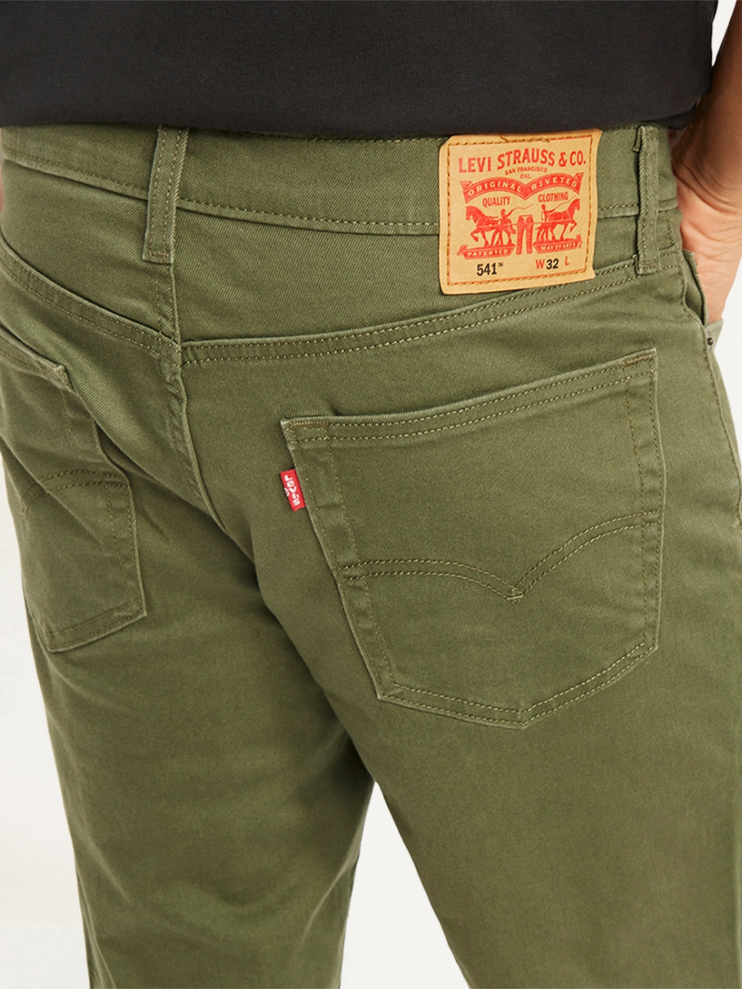 Men's Olive Tapered Shorts club wear