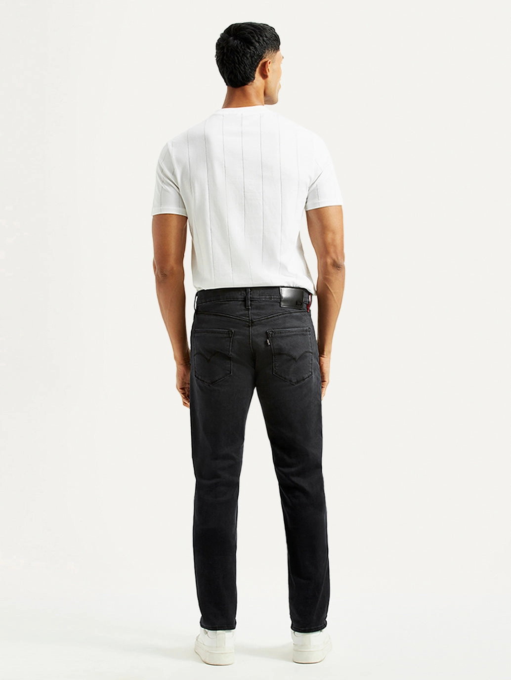 Minimal Shrinkage Fabric Men's Redloop 511 Charcoal Grey Slim Fit Mid Rise Jeans