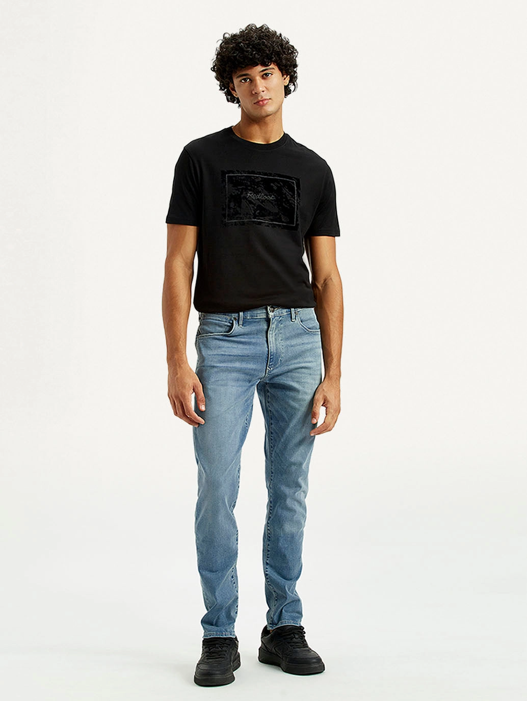 Men's Redloop 512 Dark Indigo Slim Tapered Fit Mid Rise Jeans Go To Piece Fashion Must-Have