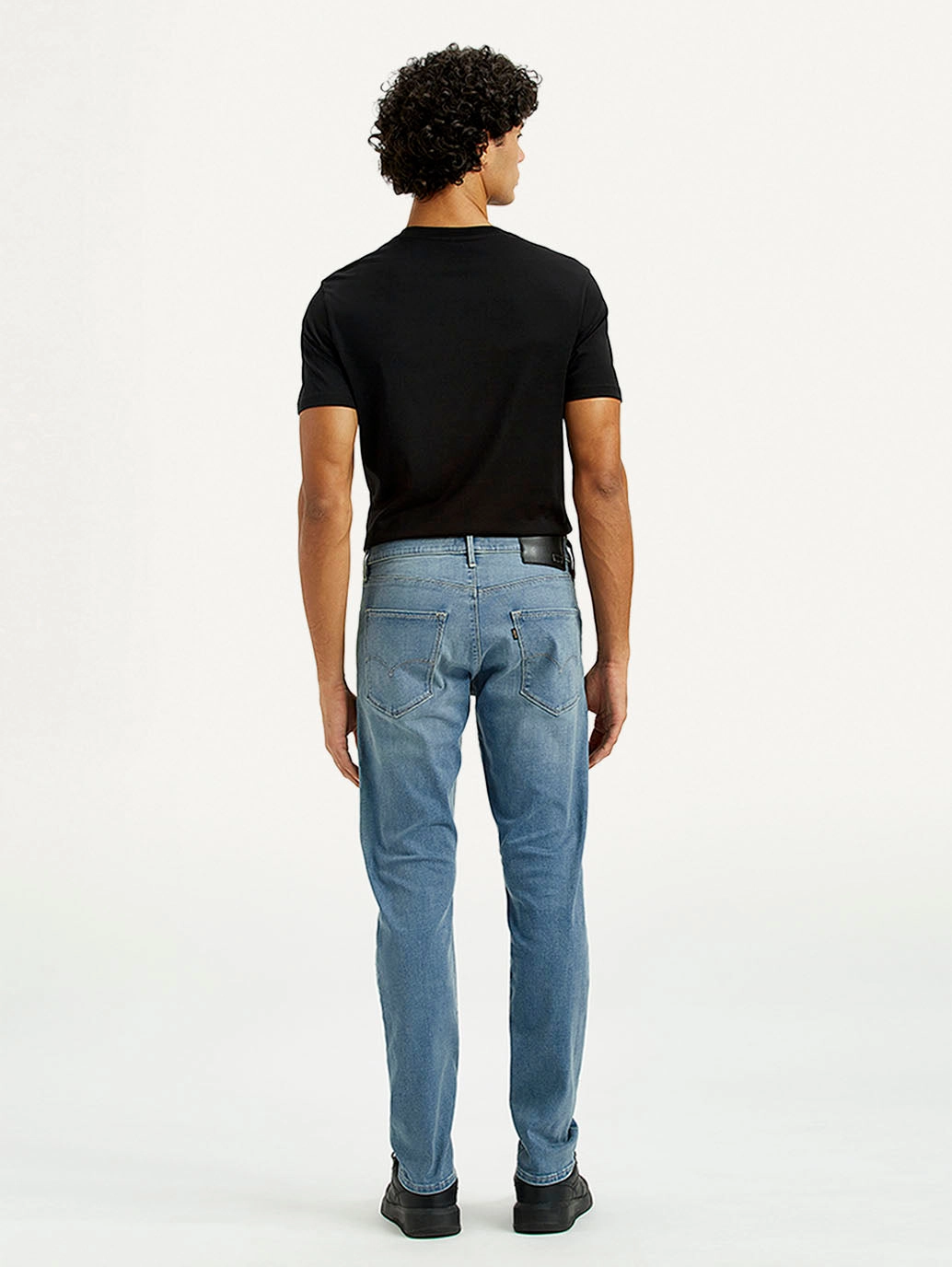 Men's Redloop 512 Dark Indigo Slim Tapered Fit Mid Rise Jeans Core Style Zero Waste Pattern Design