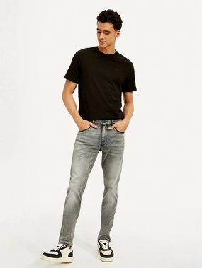 Youth Style Road Trip Outdoor Enthusiast Traveler Gear Slim Men's Redloop 512 Grey Slim Tapered Fit Mid Rise Jeans