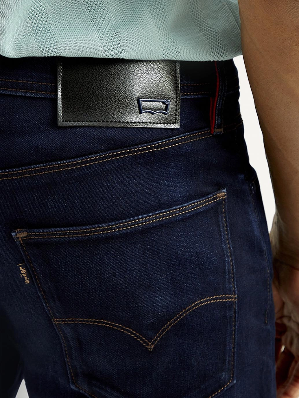 Soft Aesthetic Abrasion Resistant Fabric Men's Redloop 527 Med Indigo Bootcut Fit Mid Rise Jeans