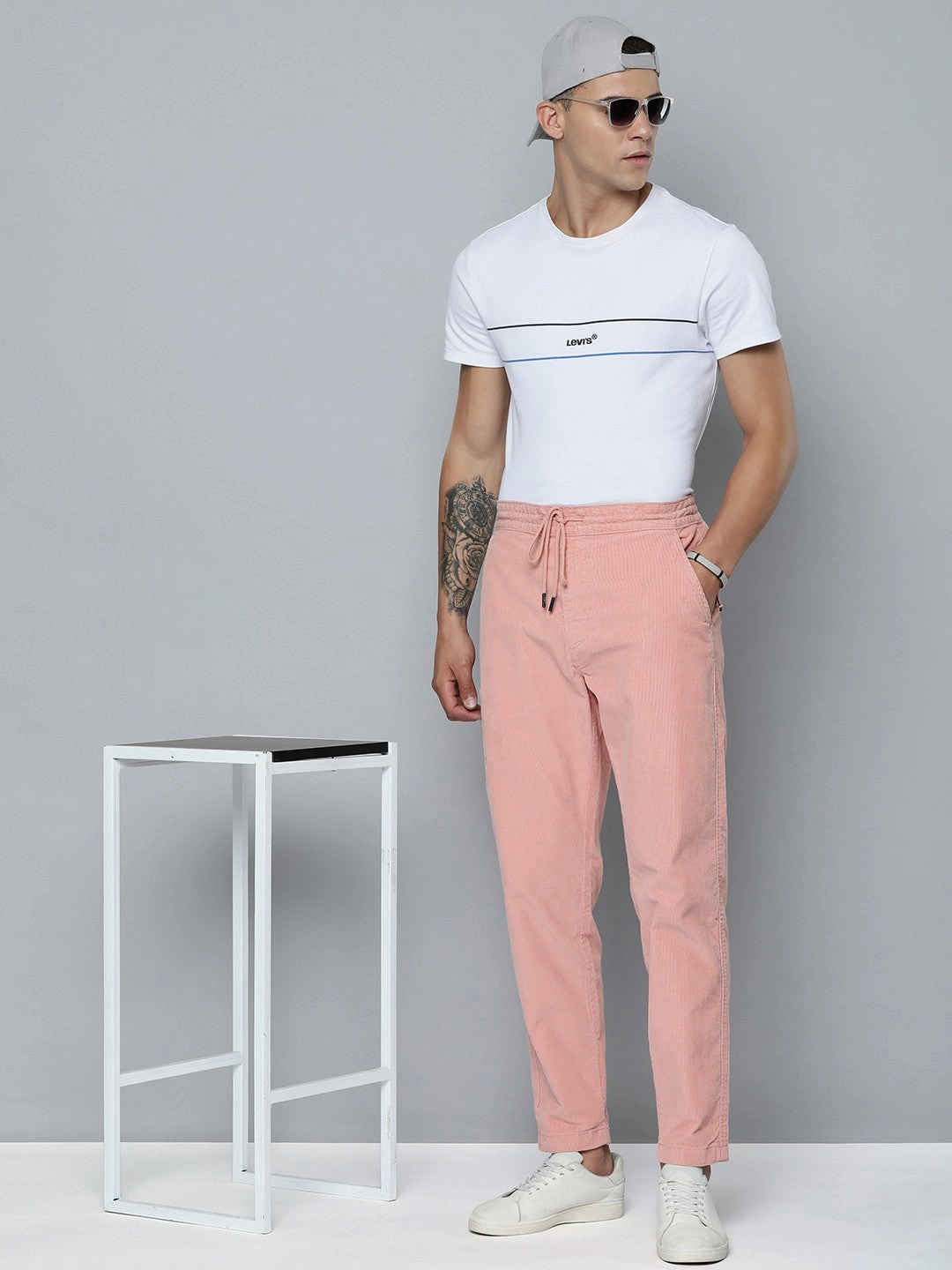 simple design Men's Slim Fit Trousers