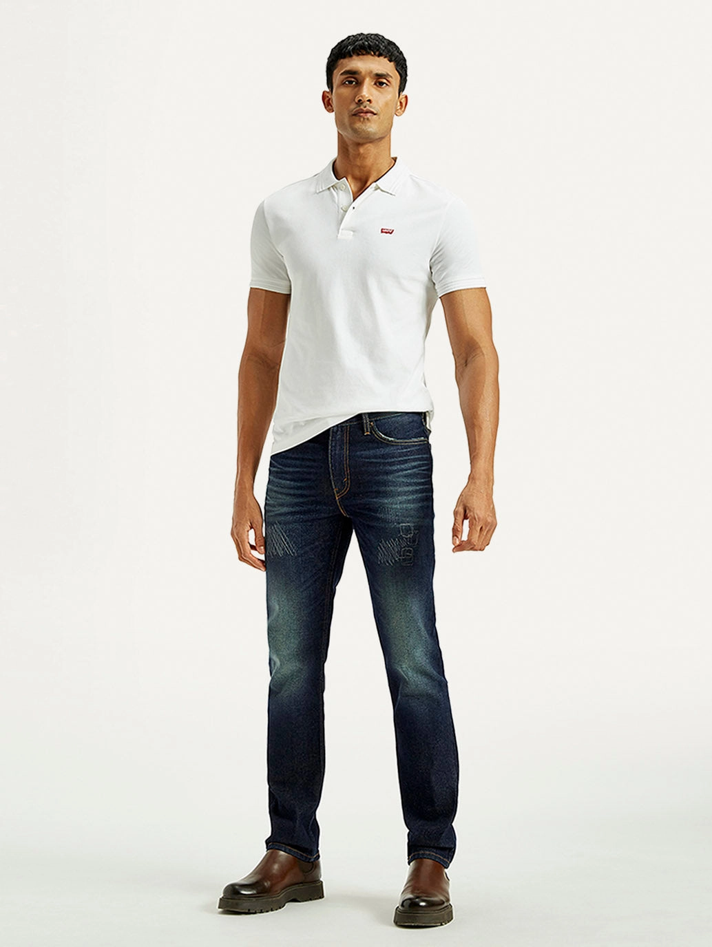 Functional Wear Men's Tinted 511 Dark Indigo Slim Fit Mid Rise Jeans