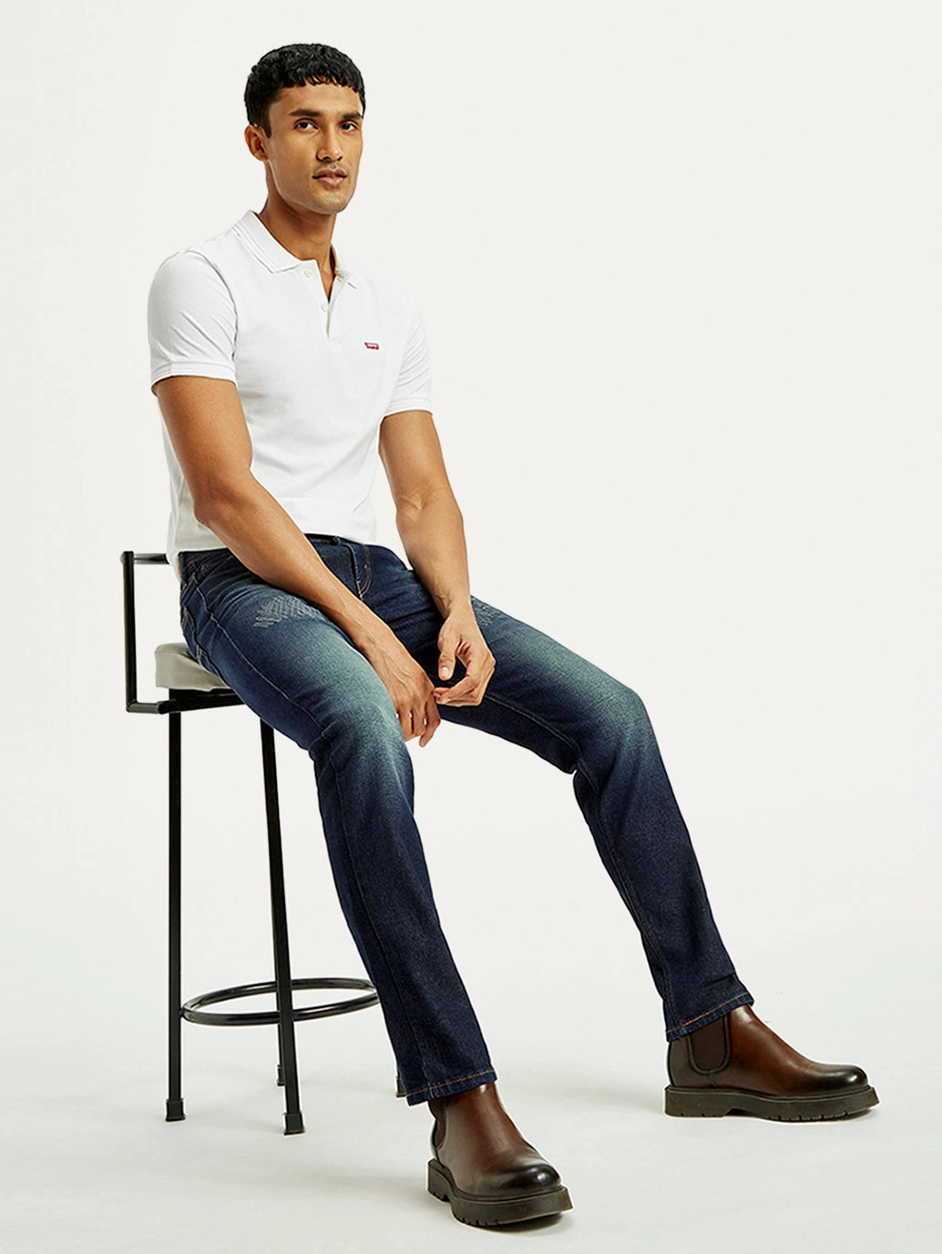 Abrasion Resistant Surface Men's Tinted 511 Dark Indigo Slim Fit Mid Rise Jeans