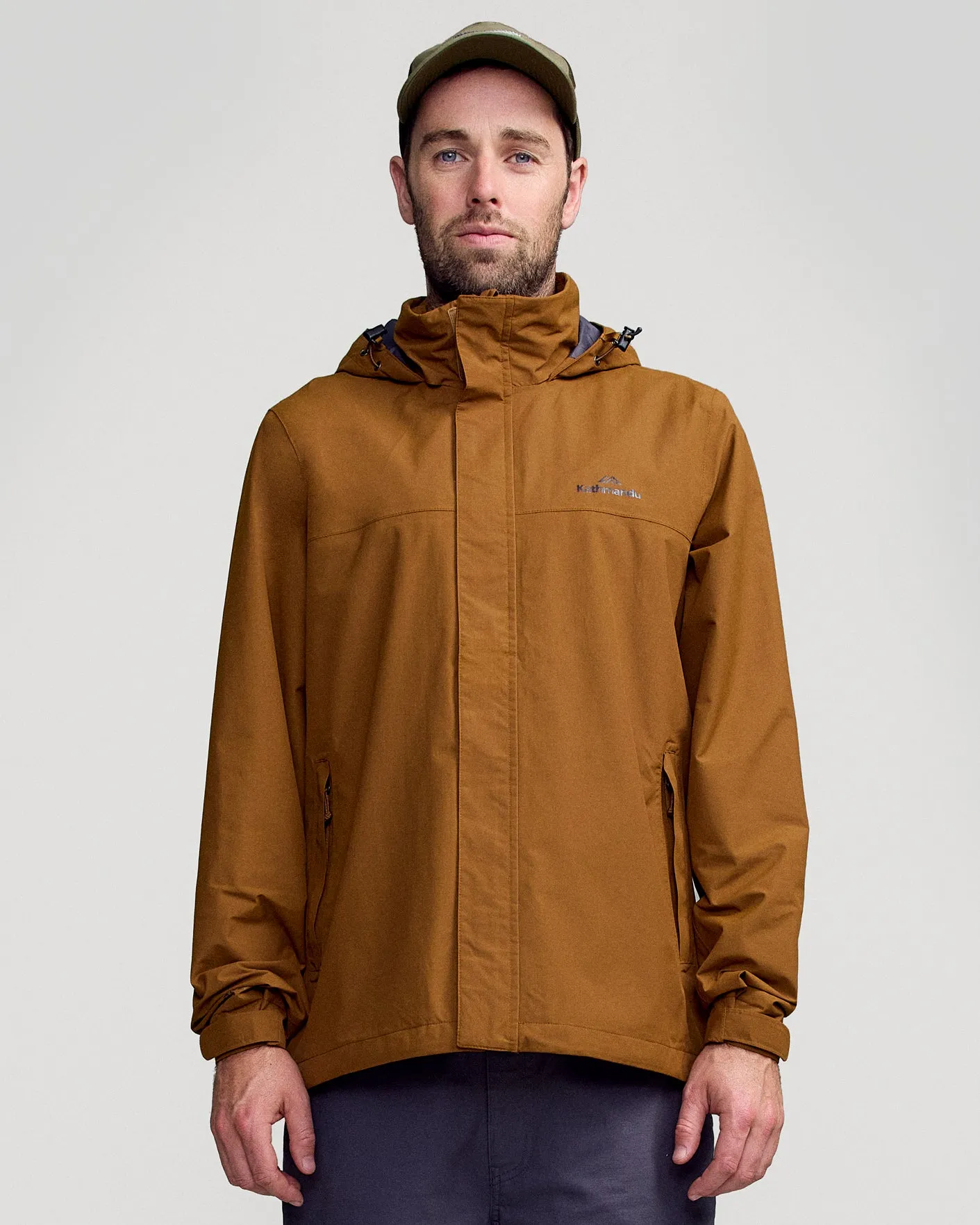 Men's Andulo 2-layer Rain Jacket - Bark PerimeterStructuralBoning
