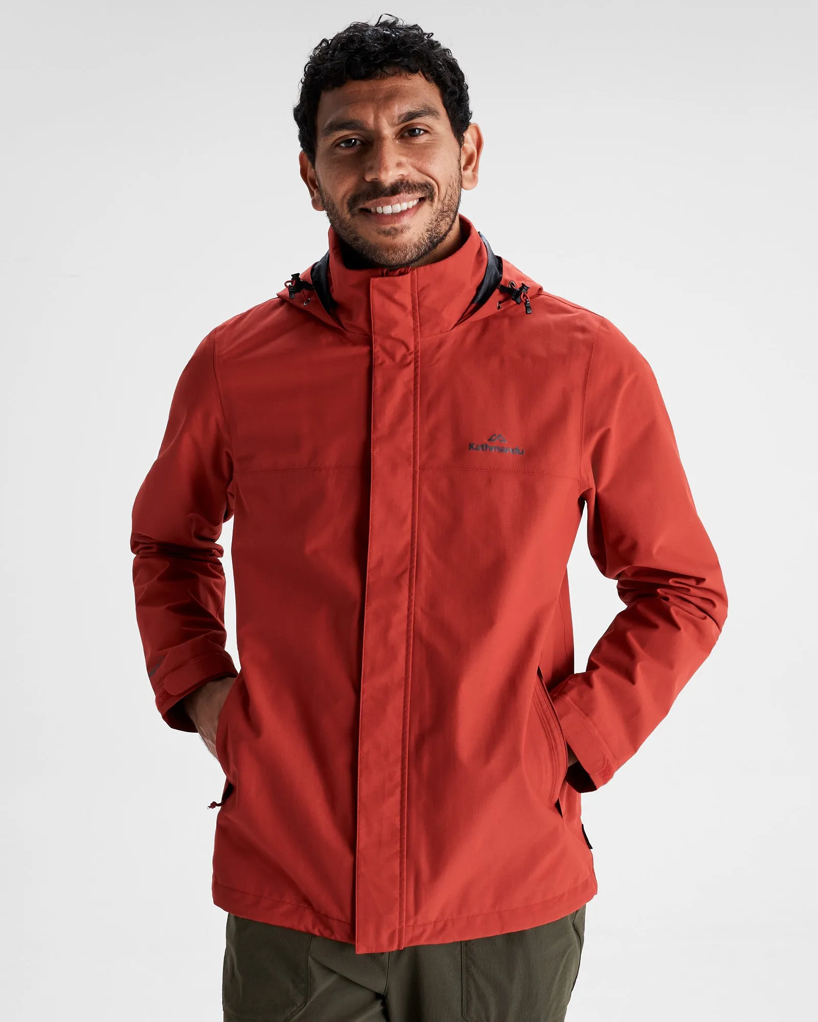 Men's Andulo 2-layer Rain Jacket - Spicy Chilli Pepper Work Tough