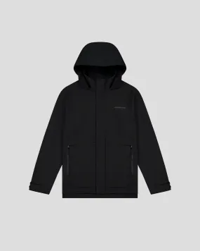 Men's Citytrek 2L Rain Jacket - Black Stingray Modern Travel Look Polished Casual