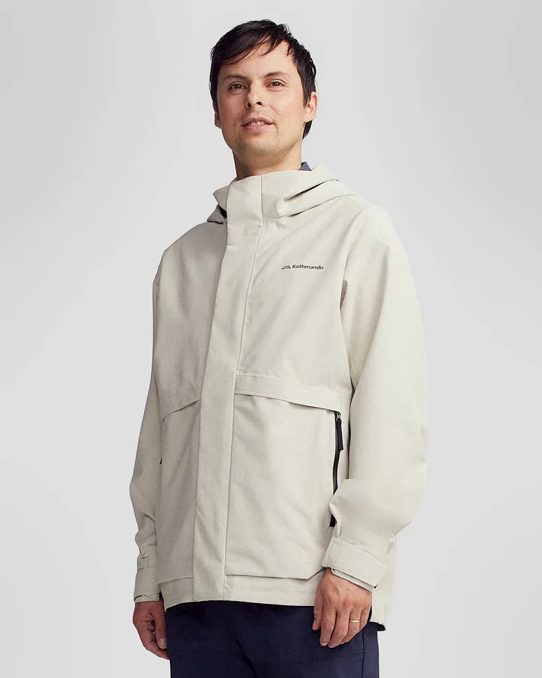 Water Repellent Finish Double Layered Fabric Men's Citytrek 2L Rain Jacket - Light Hike