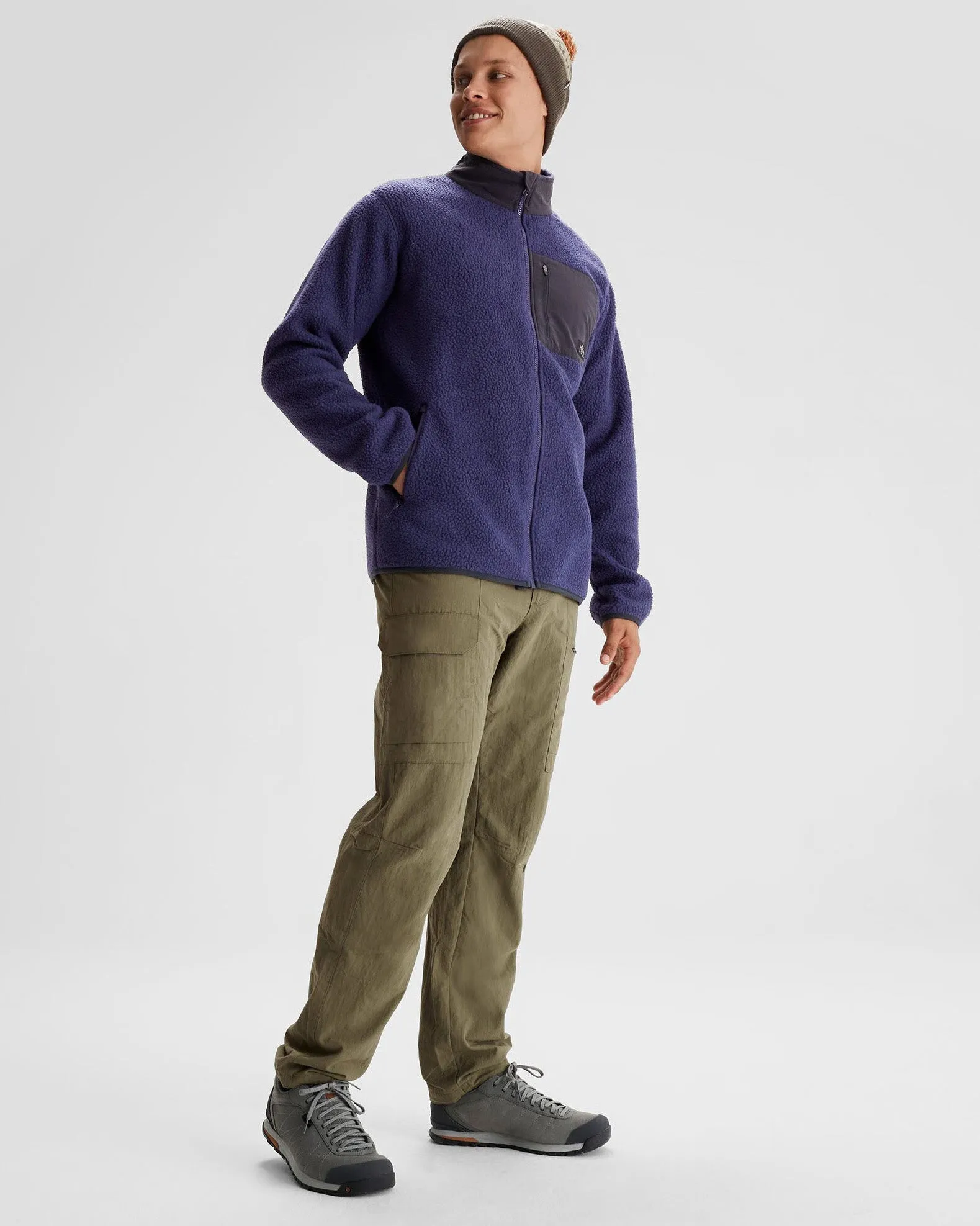 Wind Stop Men's Co-Z High Pile Jacket  - Dark Horizon