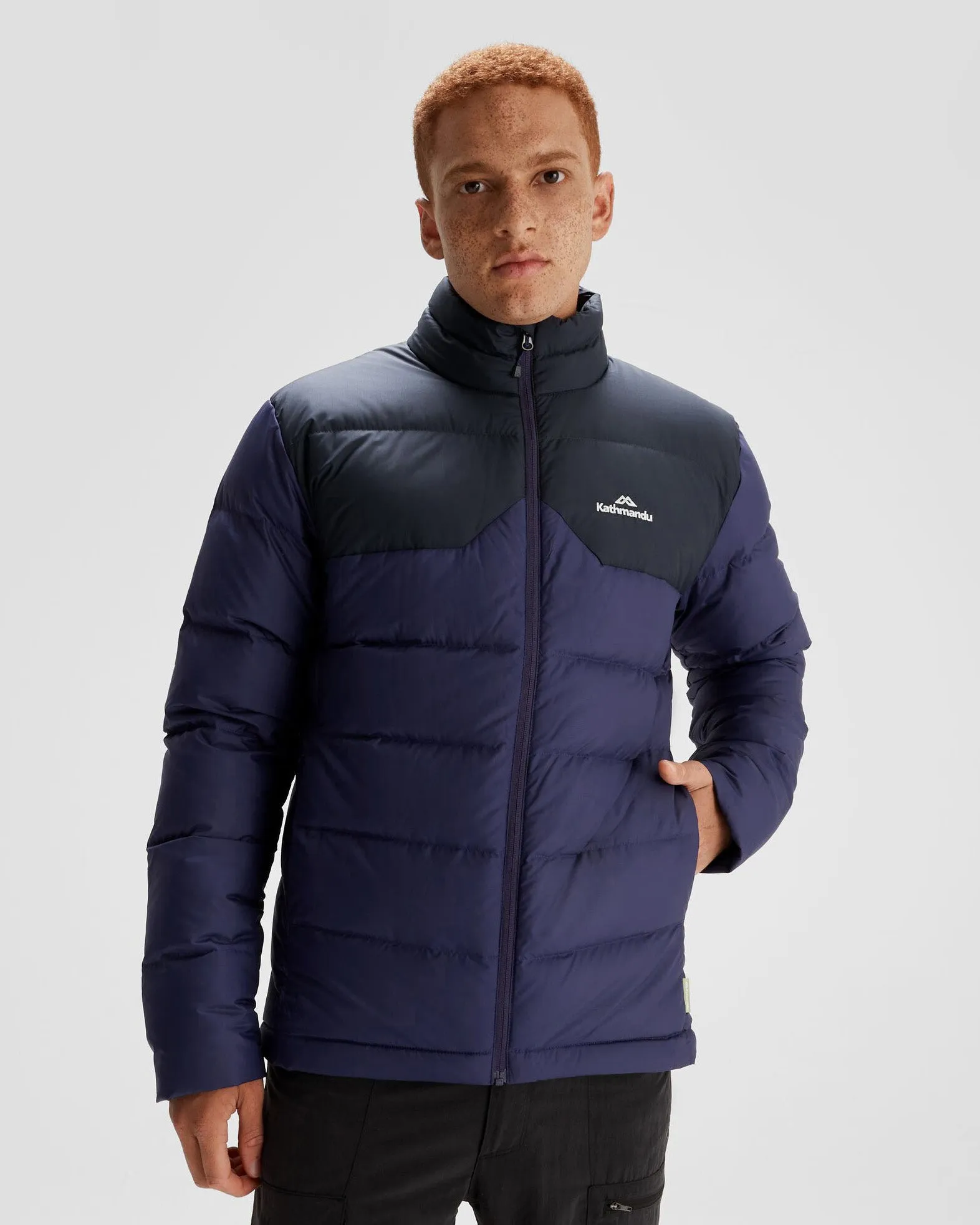 Utility Inspired Look Men's Epiq Down Jacket - Dark Horizon/Meteor