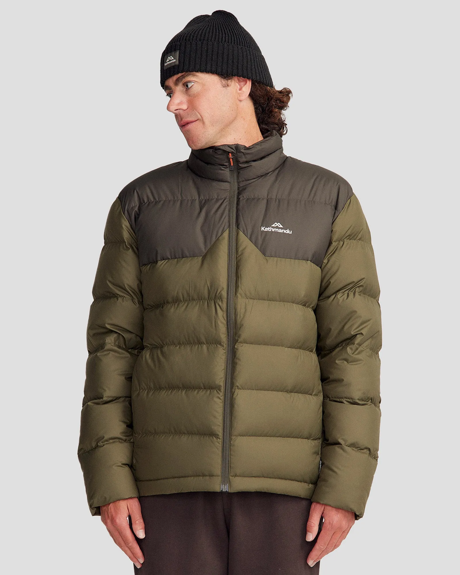 Men's Epiq Down Jacket - Dark Moss/Light Moss ElasticCuffs Advanced Wickability System