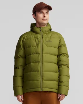 Recycled Polyester Clean Jacket Detail Men's Epiq Hooded Down Jacket v2 - Dark Fern