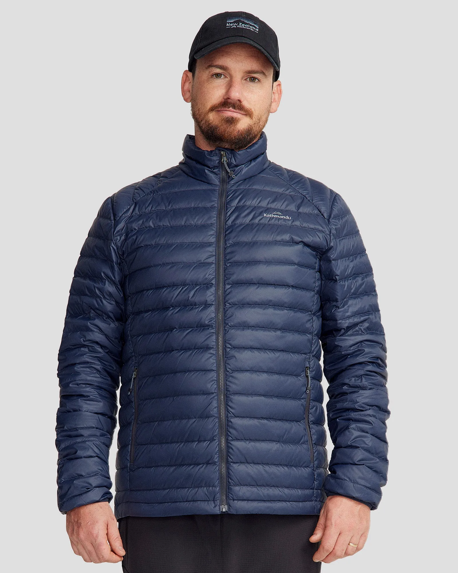 Men's Heli Down Jacket v4 - Pure Navy Moisture Wicking Fabric TemperatureRegulating