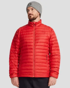 Eco Friendly Dye Wet Wicking Men's Heli Down Jacket v4 - Spicy Chilli Pepper