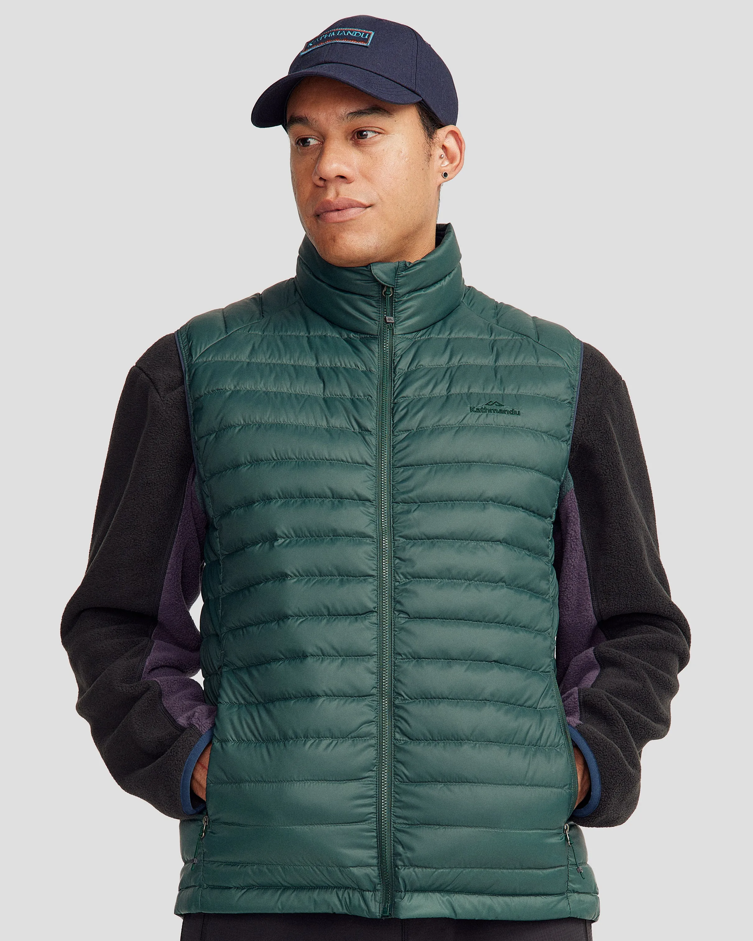 Men's Heli Down Vest v4 - Deep Forest Sleek Layer Look Ultra Flexible