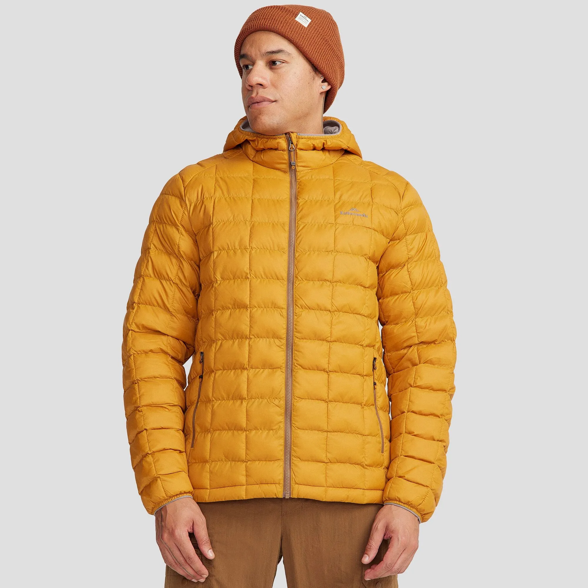 Temperature Adaptive Men's Heli Insulated Hooded Jacket - Golden Oak