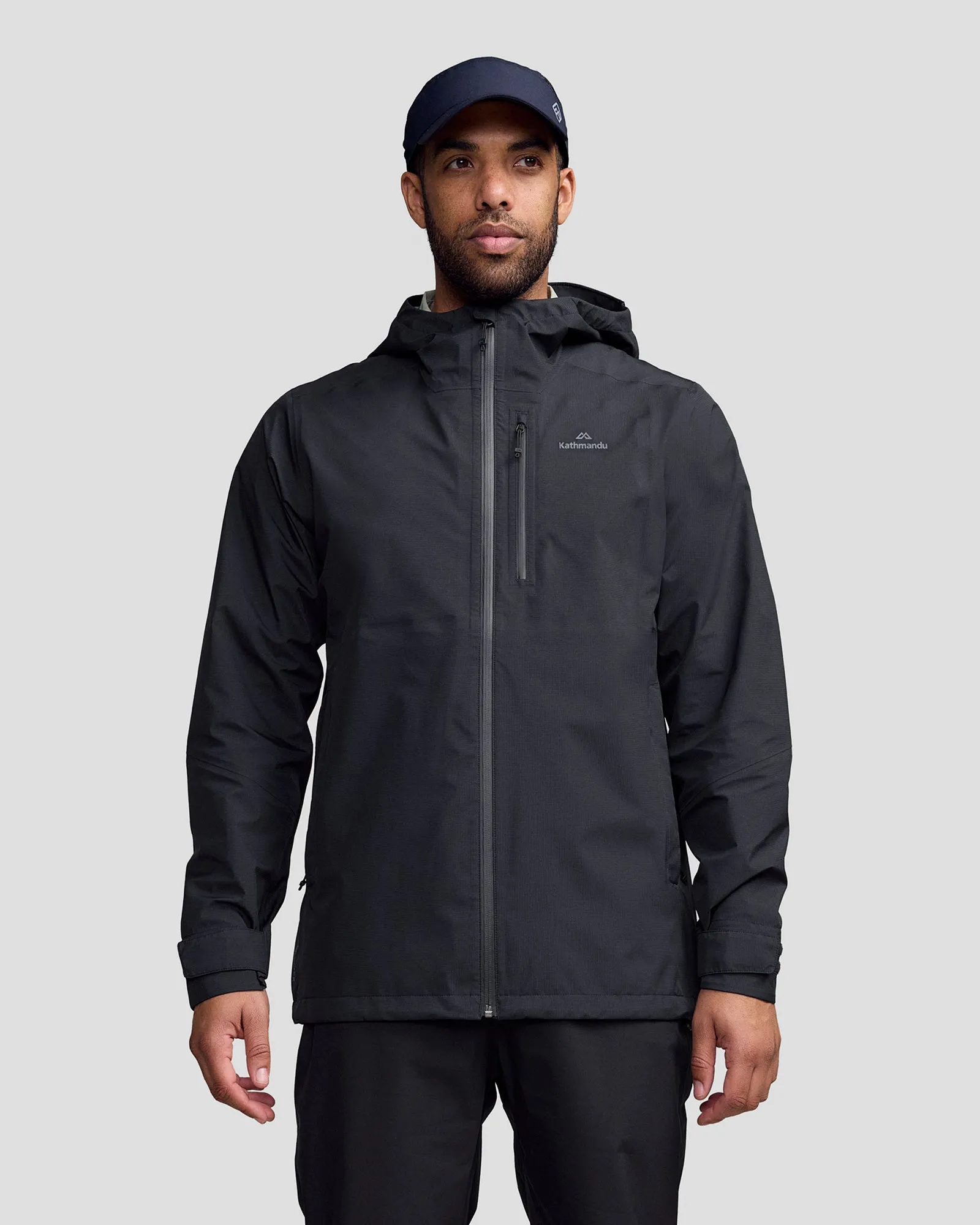 SoftshellTexture Airflow Optimization Men's Ridge 3L GORE-TEX Rain Jacket - Black Stingray