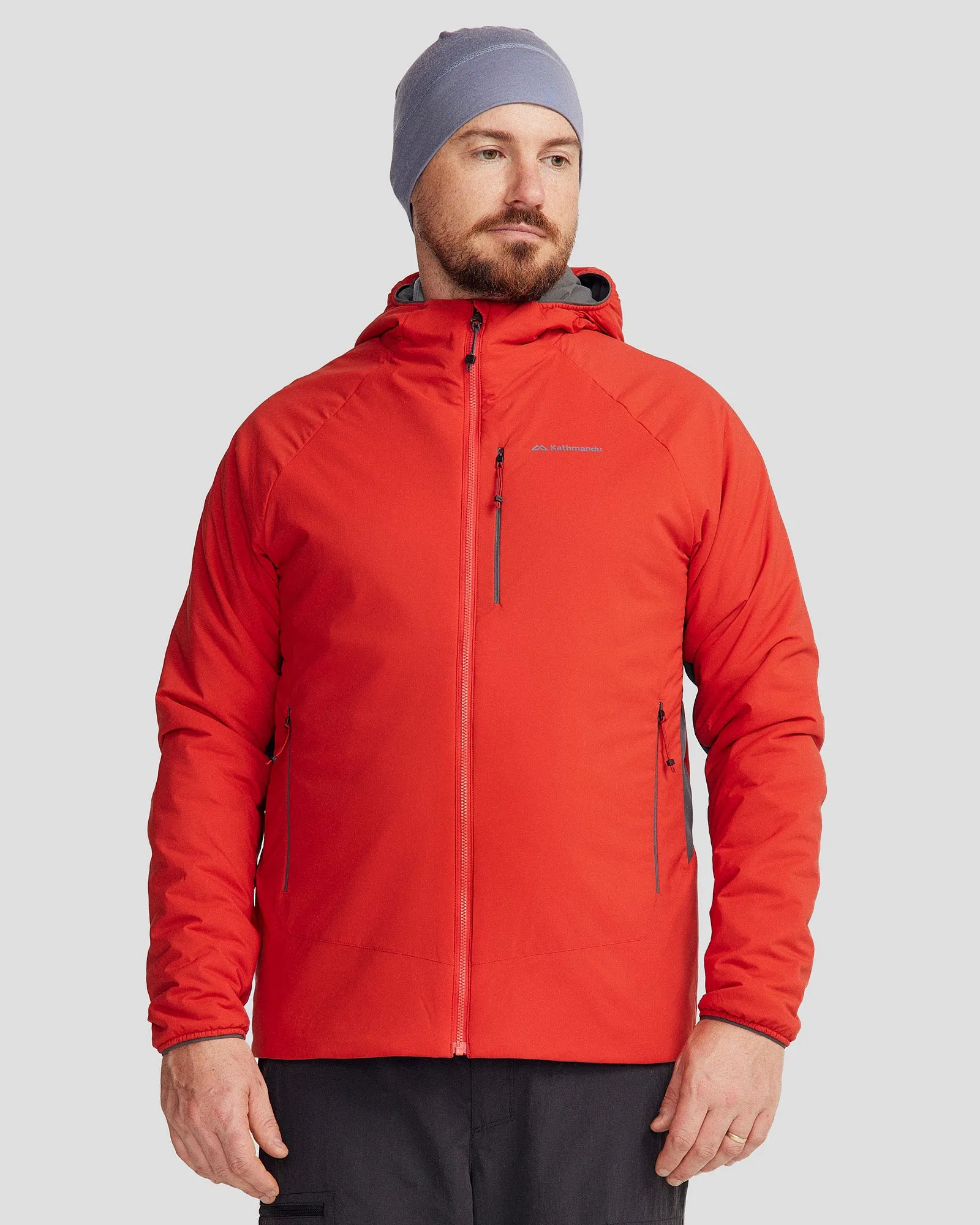 Men's Seeker PrimaLoft? Active Hooded Jacket - Spicy Chilli Pepper Casual Outdoor Look Subtle Design Detail