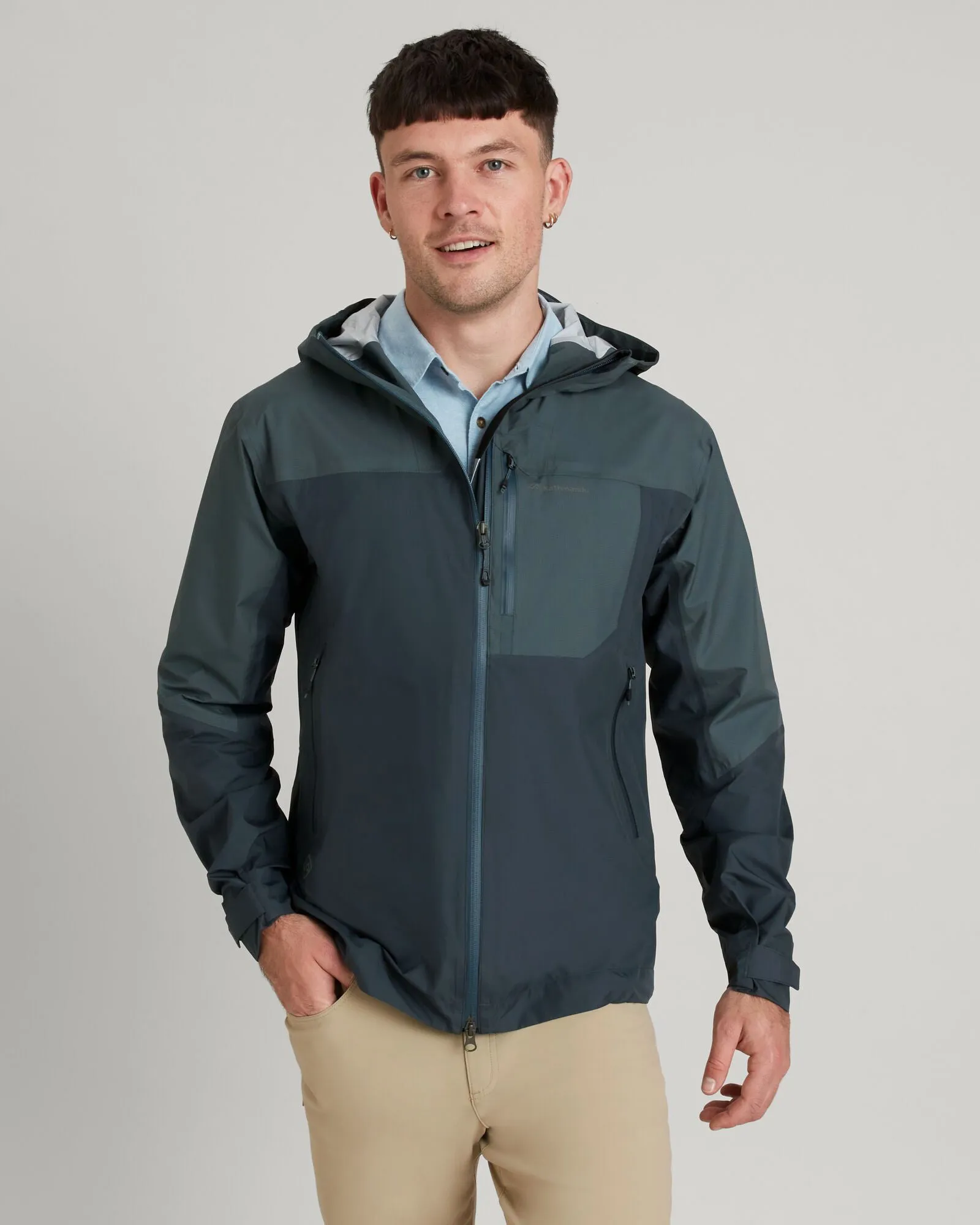 Warm Essentials Men's STORM-Chaser 3-layer Rain Jacket - Night/Light Night