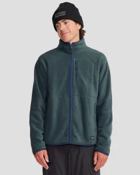 Hidden Storage Compartment Men's Trailhead Fleece Jacket - Deep Forest