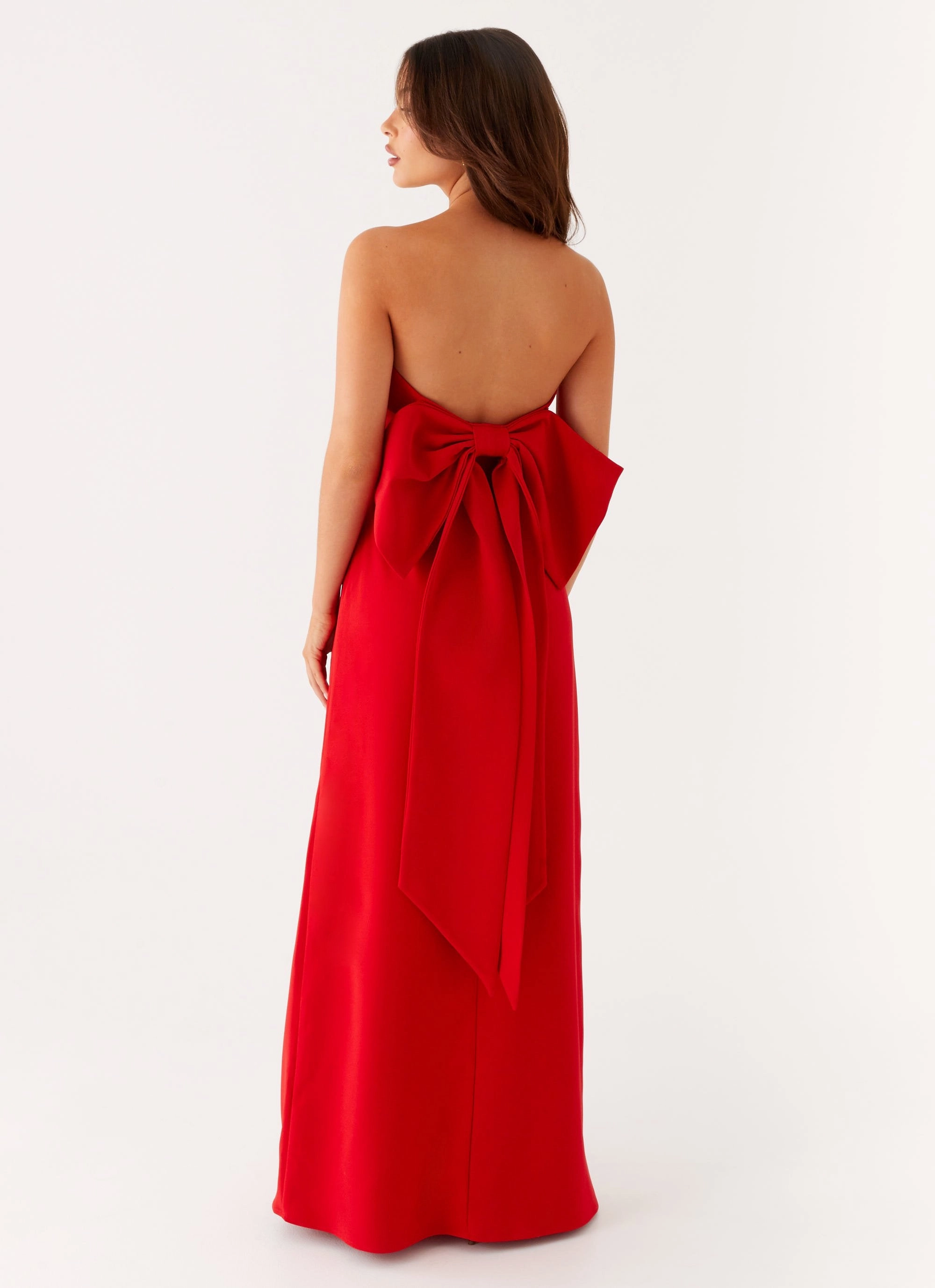 Layered Design Subtle tone Meredith Maxi Dress - Red