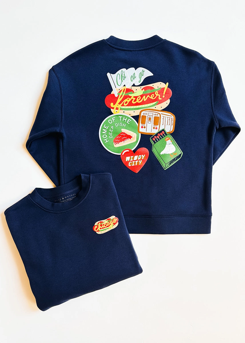 Chicago Patches Sweatshirt Snuggle Ready