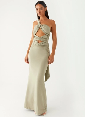 Christie Maxi Dress - Sage Tall Girl Flower Grace