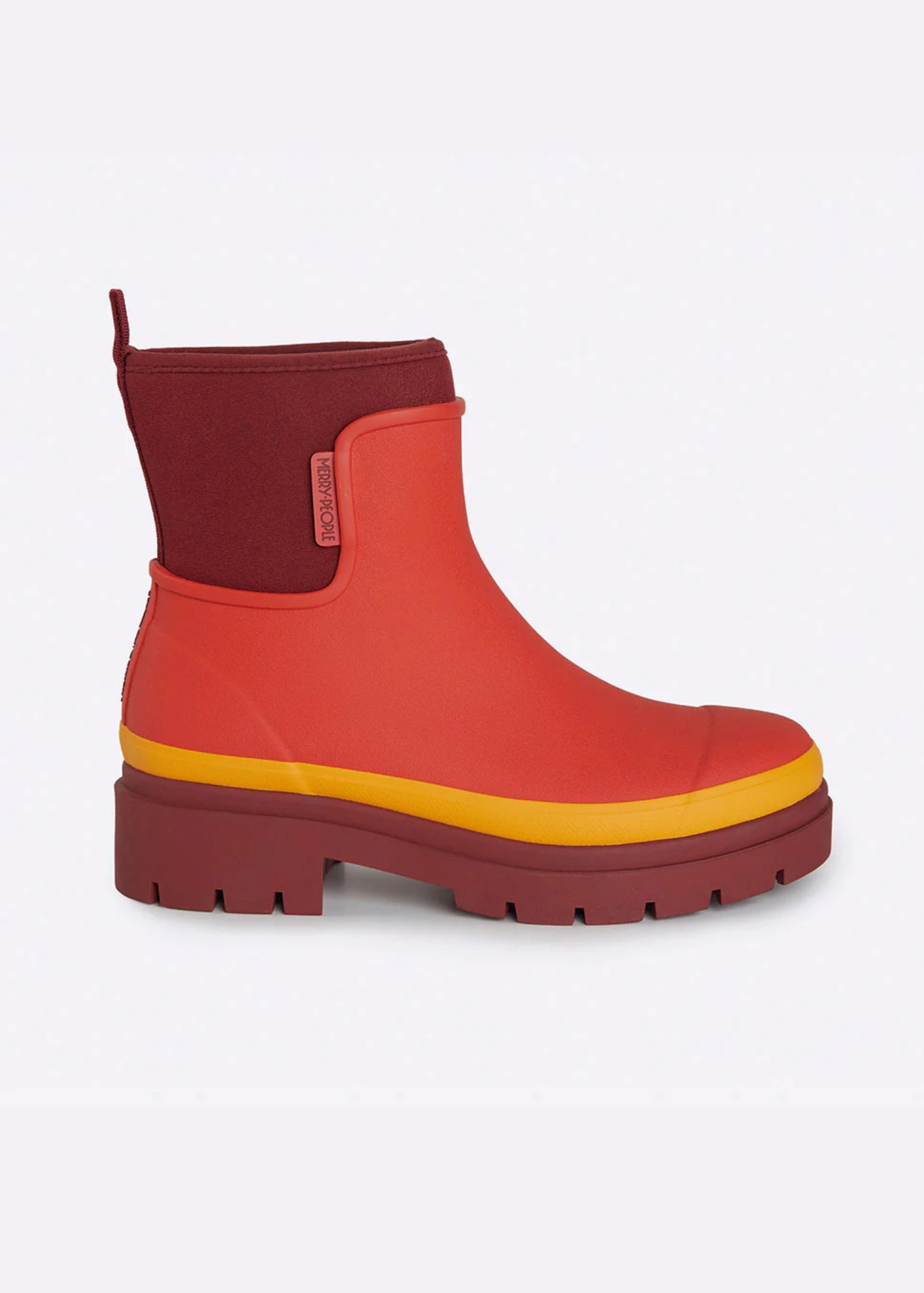 Merry People Tully Ankle Rain Boot Cushioned Step Work Commute