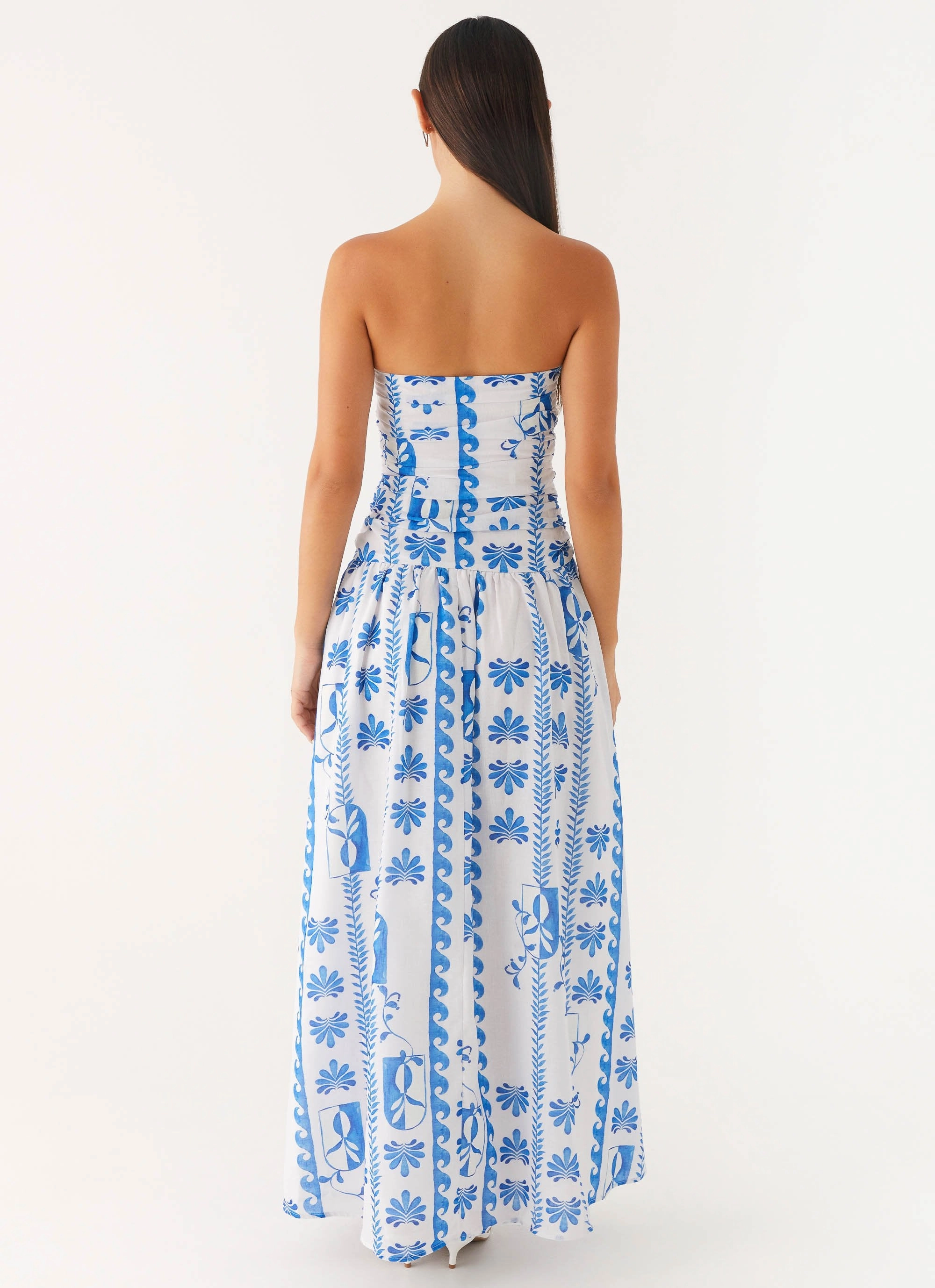 Carmel Maxi Dress - Floral Wave Cozy Style Refined Stitch