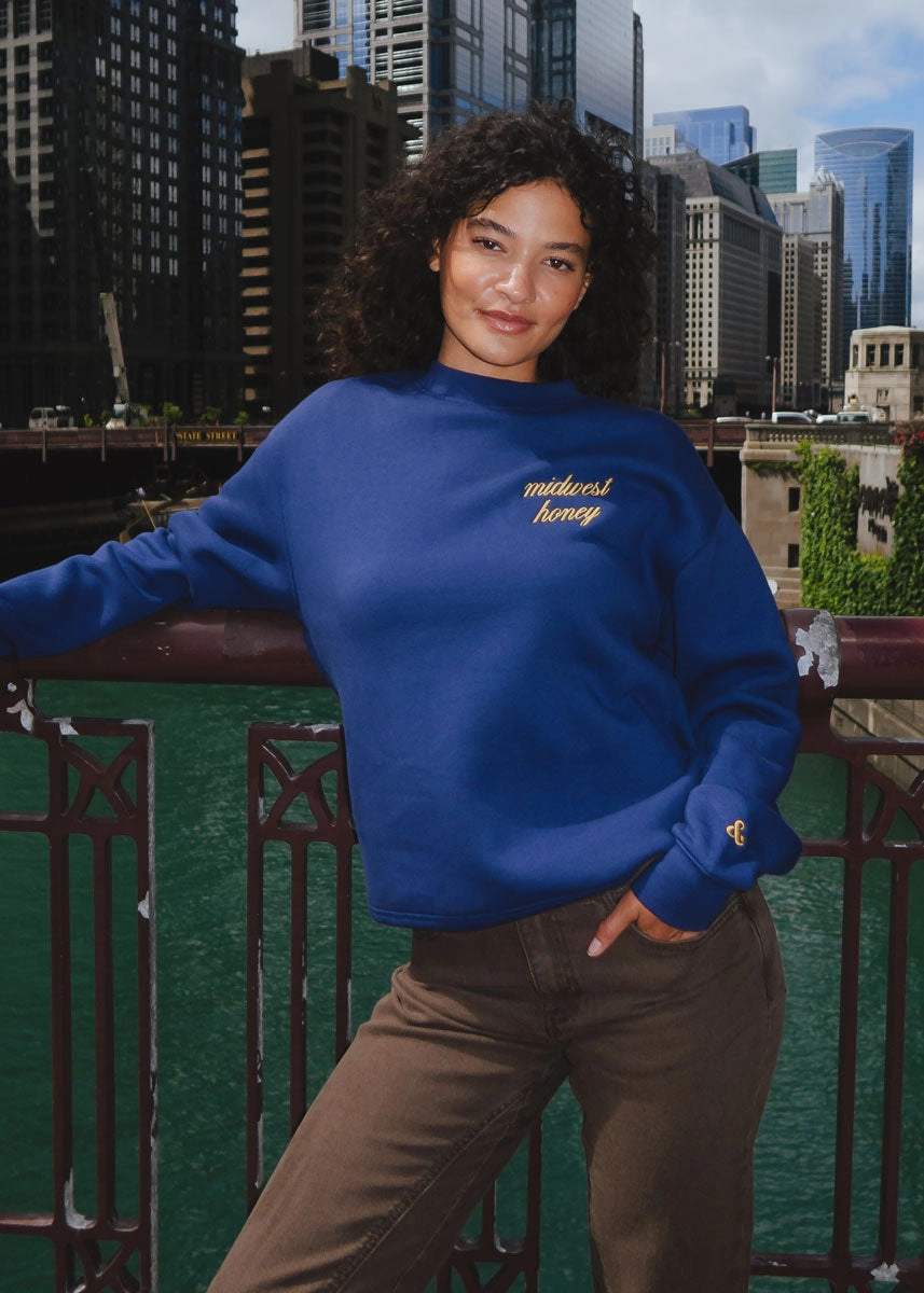Midwest Honey Script Sweatshirt Chill Ready
