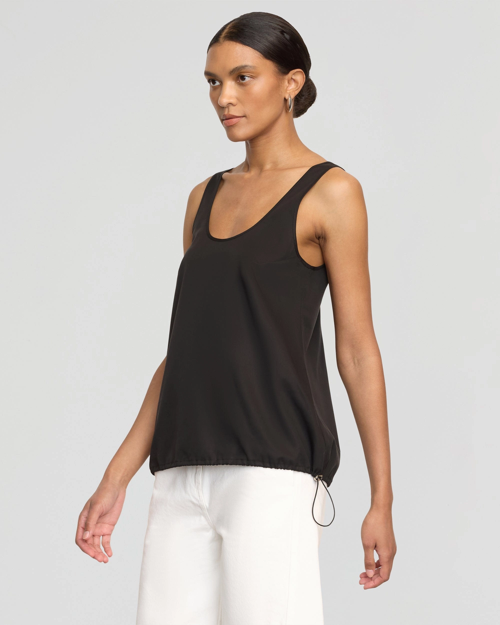 Layer Ready Fit Low carbon footprint Miller Drawstring-Hem Tencel-Blend Tank