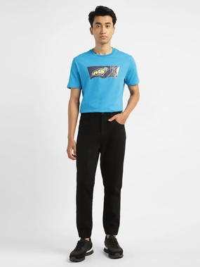 Men's Black Regular Fit Joggers Sport Friendly Chill Comfort Fit