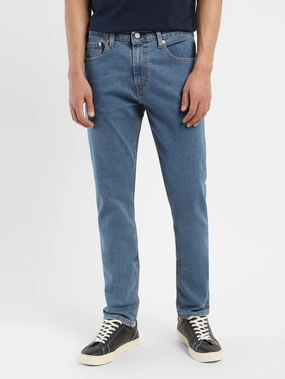 Men's 512 Blue Slim Tapered Fit Mid Rise Jeans comfortable option Elegant Minimalist Outdoor Adventure