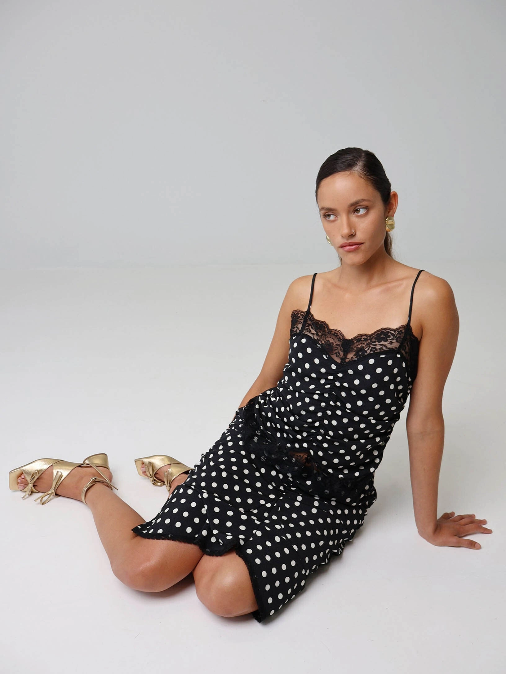 Elegant Vibe Evening Booties Mira Gold Heel