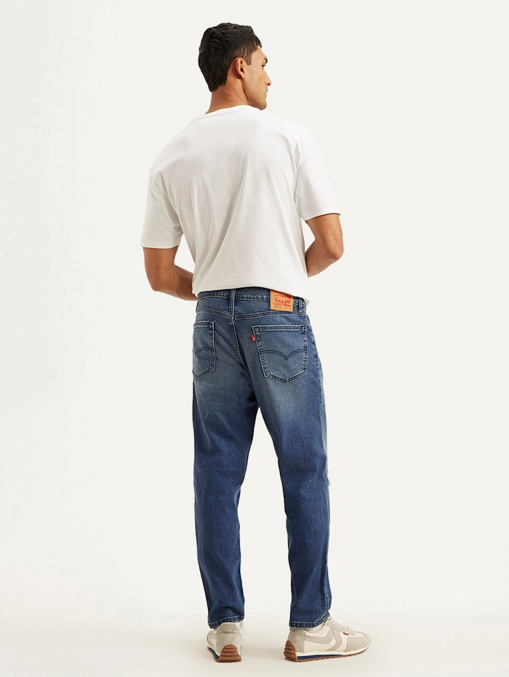 Men's 550'92 Blue Loose Fit Mid Rise Jeans Abrasion Resistance