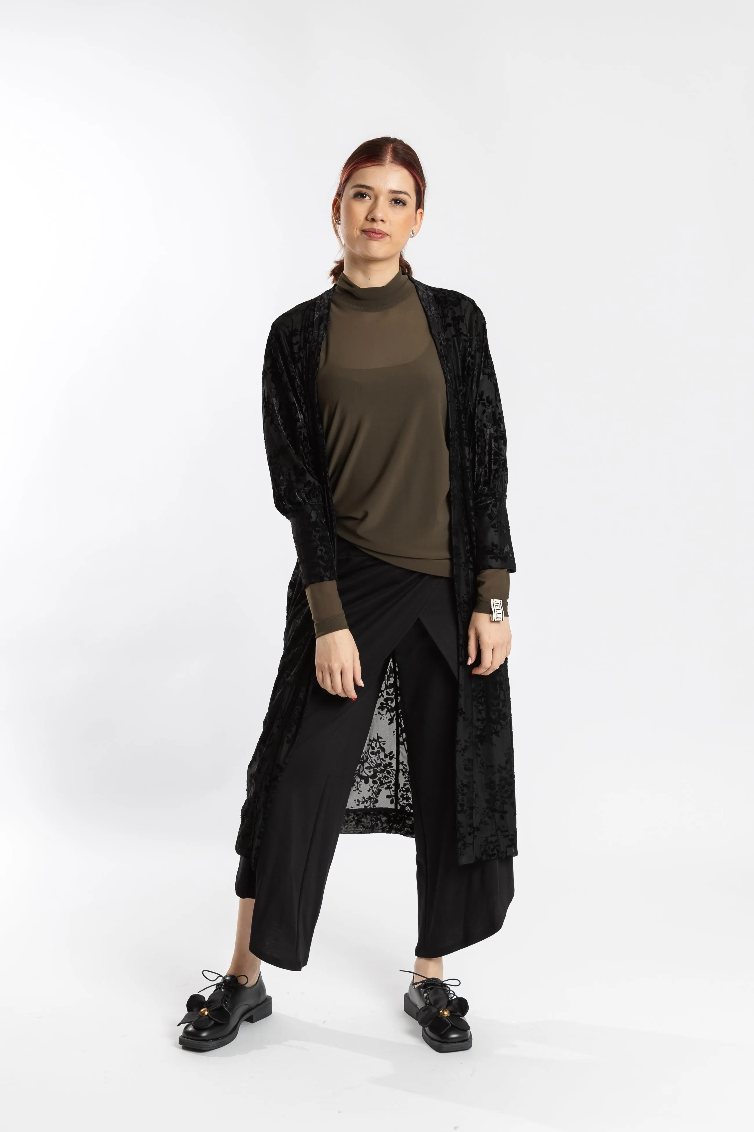 Jellicoe - JW24-47 Poppy Cardigan Micro Perforated Panels