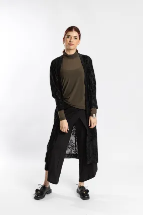 Jellicoe - JW24-47 Poppy Cardigan Micro Perforated Panels