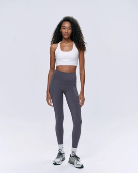 Ultimate Seam Detail Zip Pocket Leggings - Dark Grey For Teens Compression Support Outdoor Lover Fitness Training