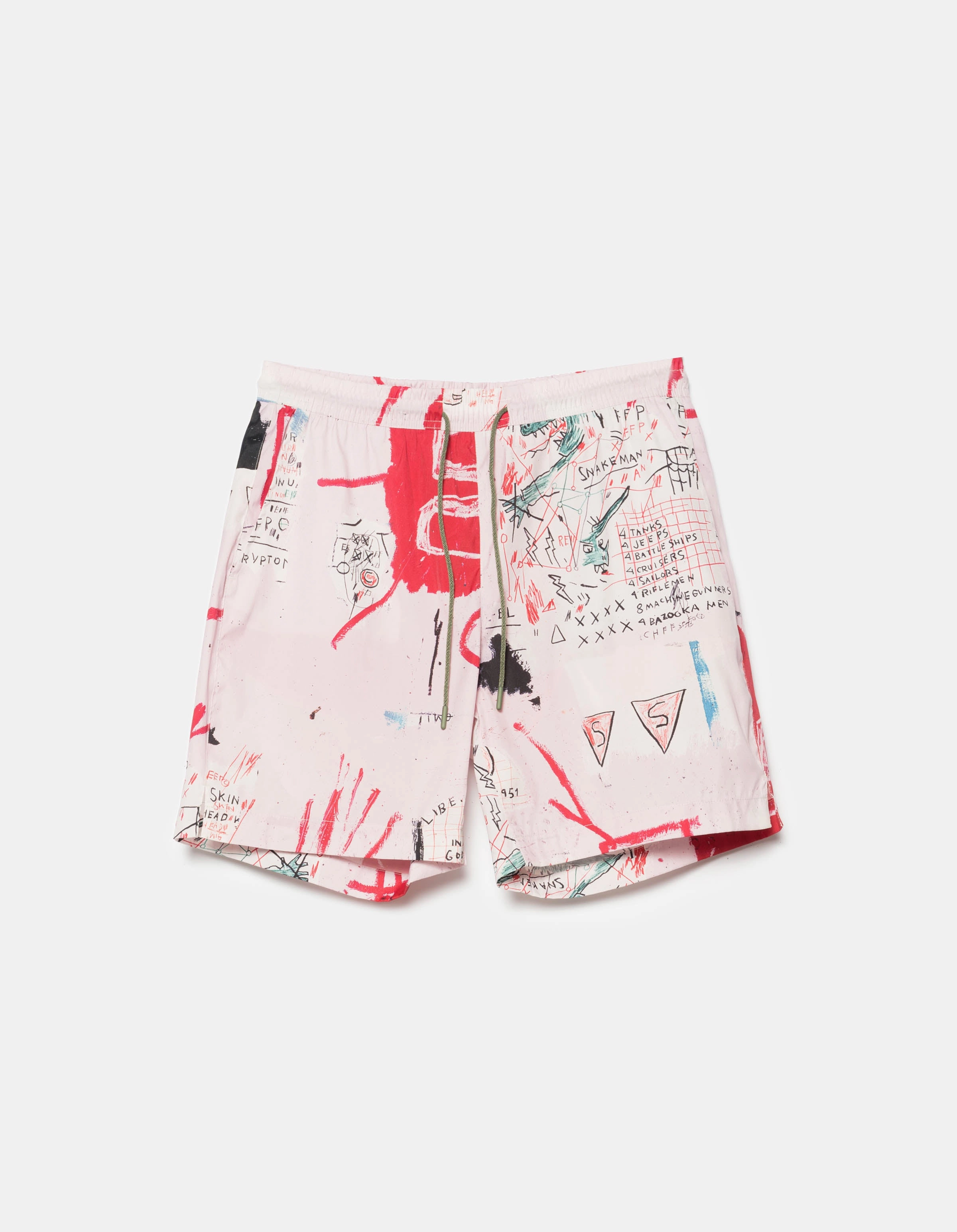 men's option Soft Texture 1483 Basquiat Year of the Snakeman Swim Shorts Pink