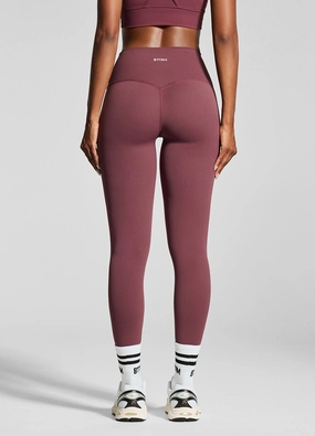 Thermal Regulating Fabric High Rise Fit Burgundy ? Leggings