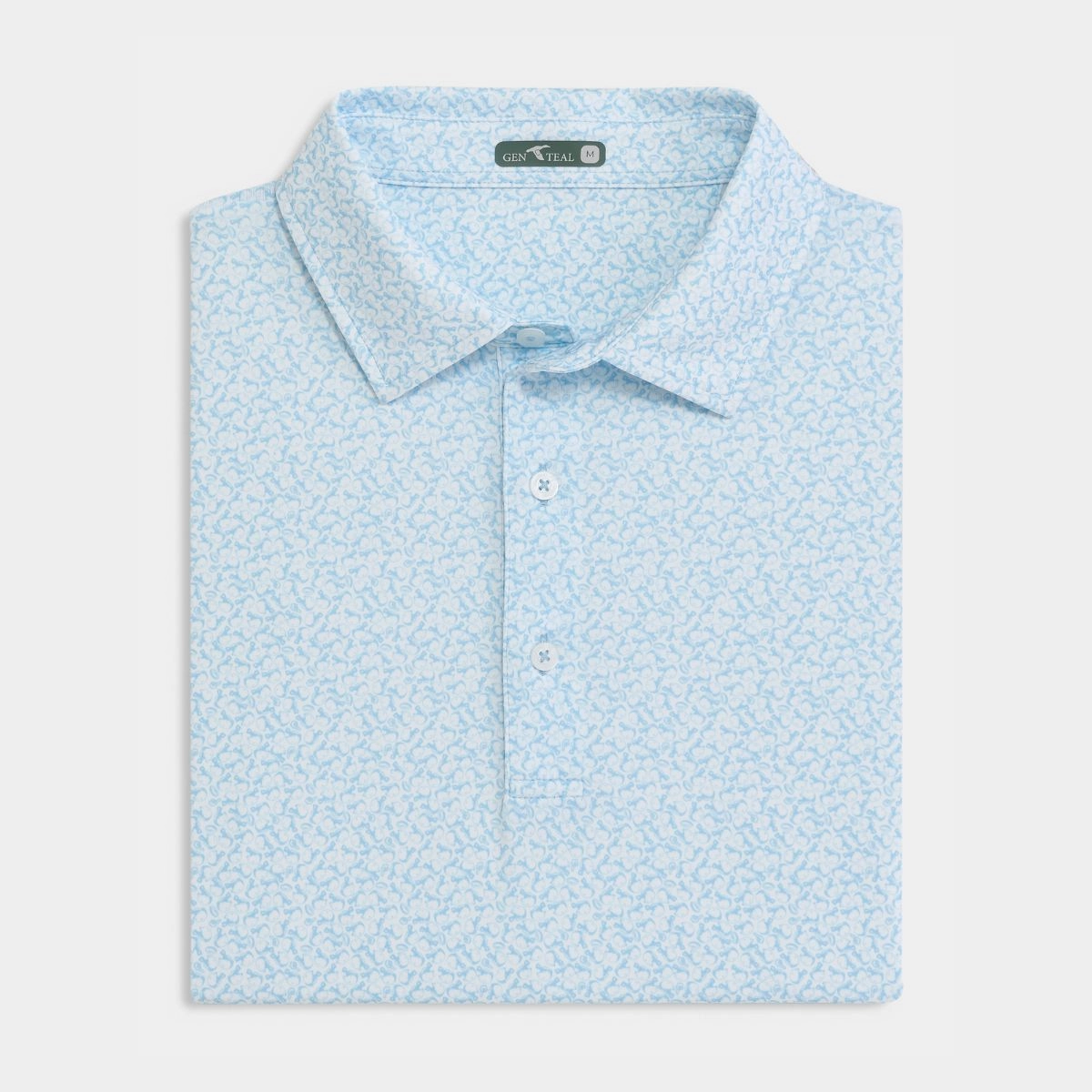Heritage Blue Helmet Havoc Printed Performance Polo Easy Fashion Refined Style