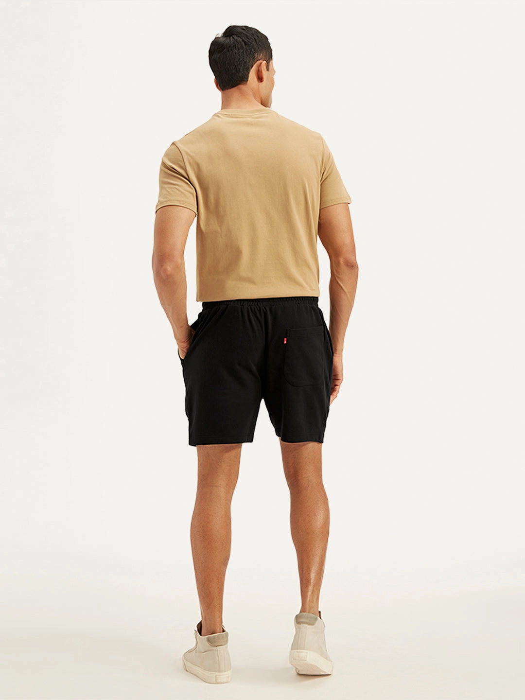 Travel Essential Men's Black Regular Fit Shorts