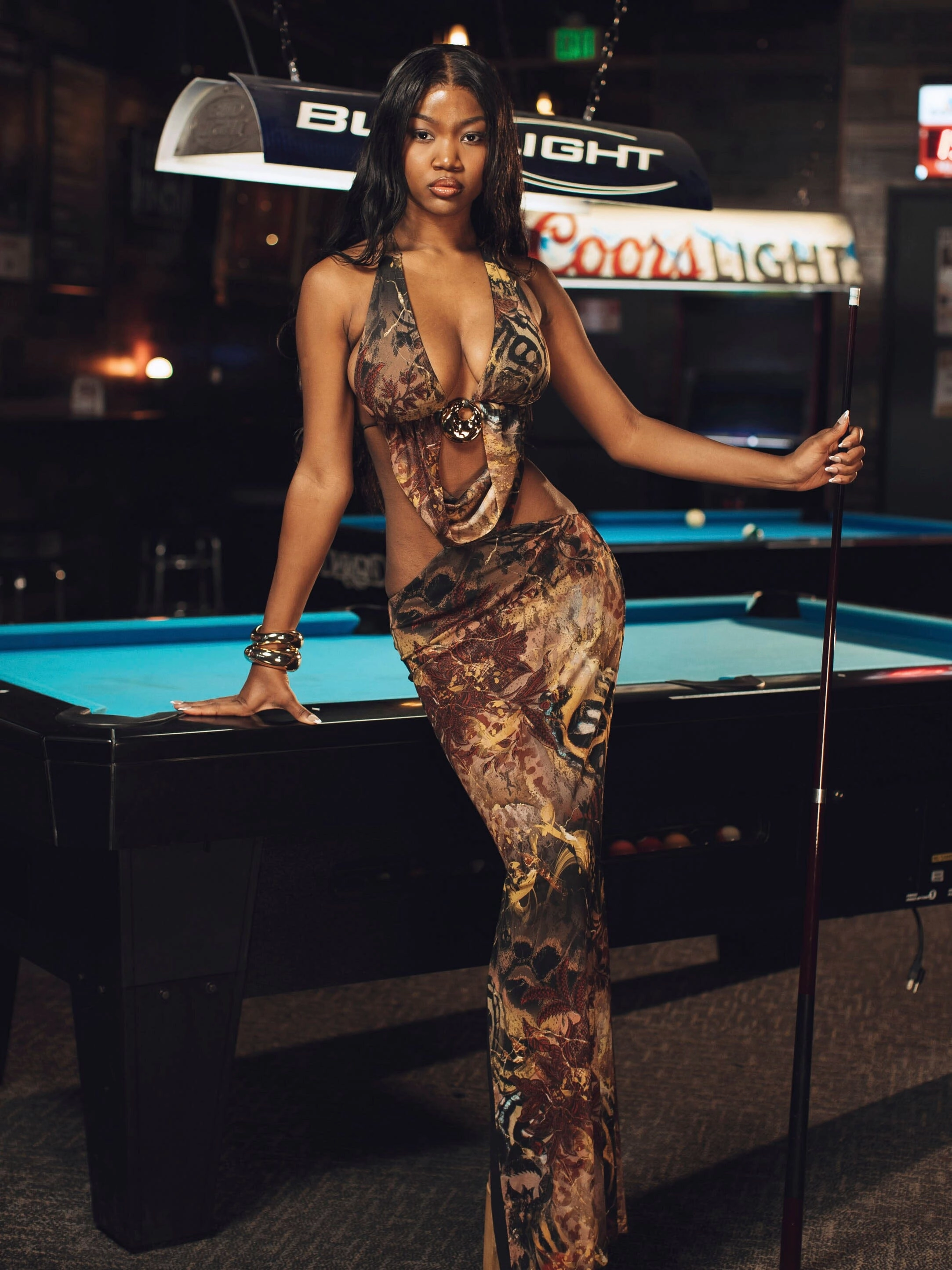 Fitted Neat KELLI MAXI DRESS VALARIE