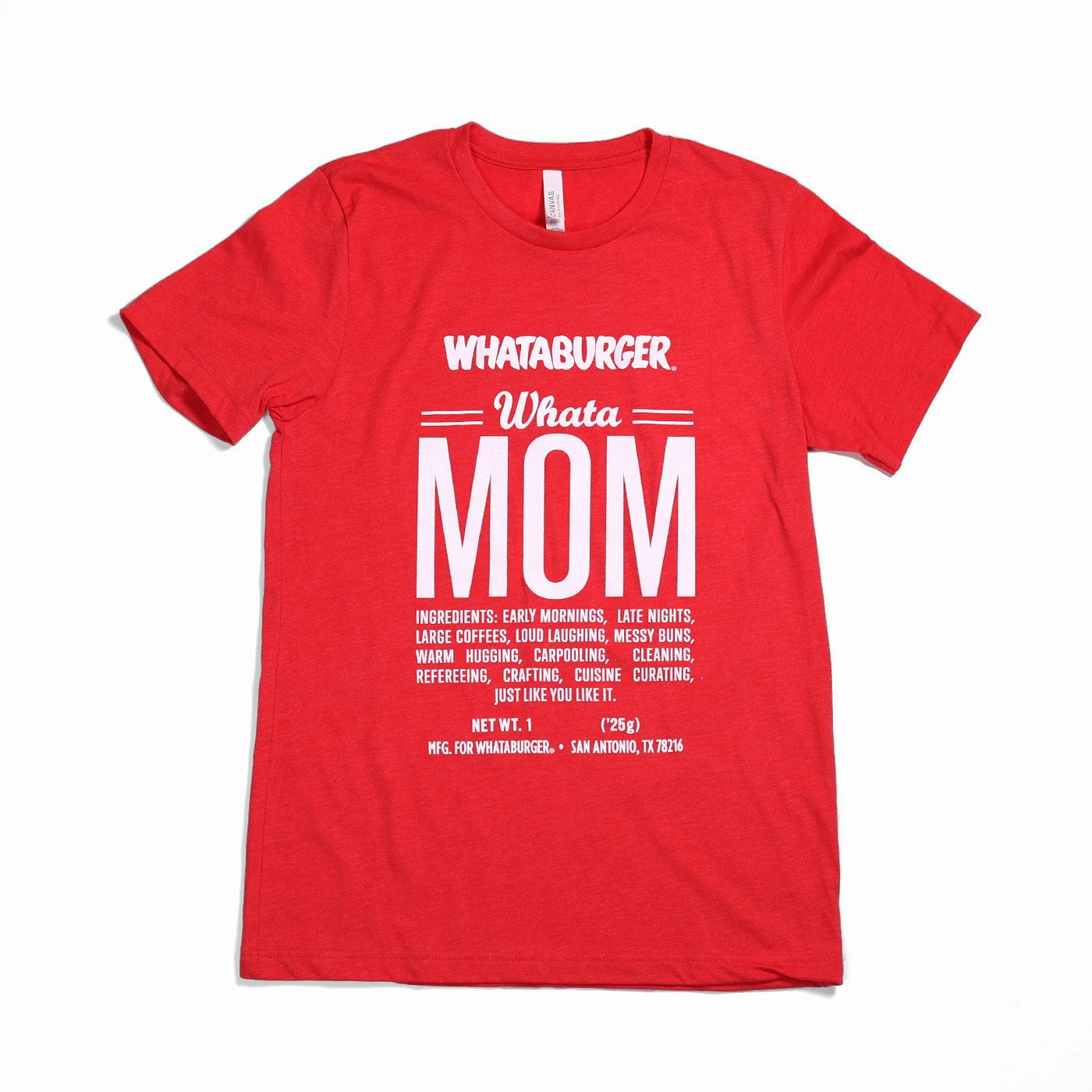WhataMom Ingredient Tee Simple Cut