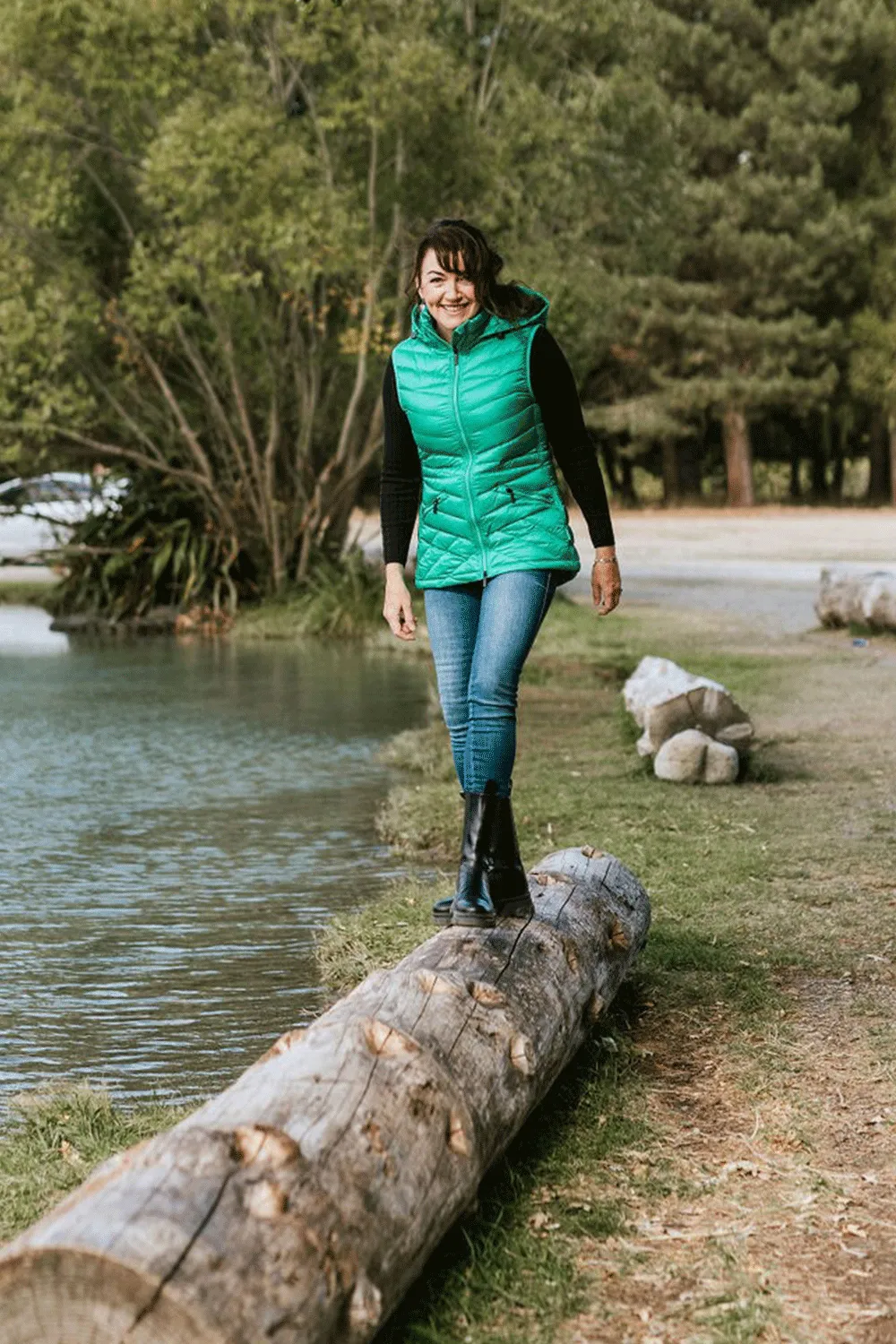 Layered Drape Moke - MARYCLAIREEMRD Mary Claire Vest