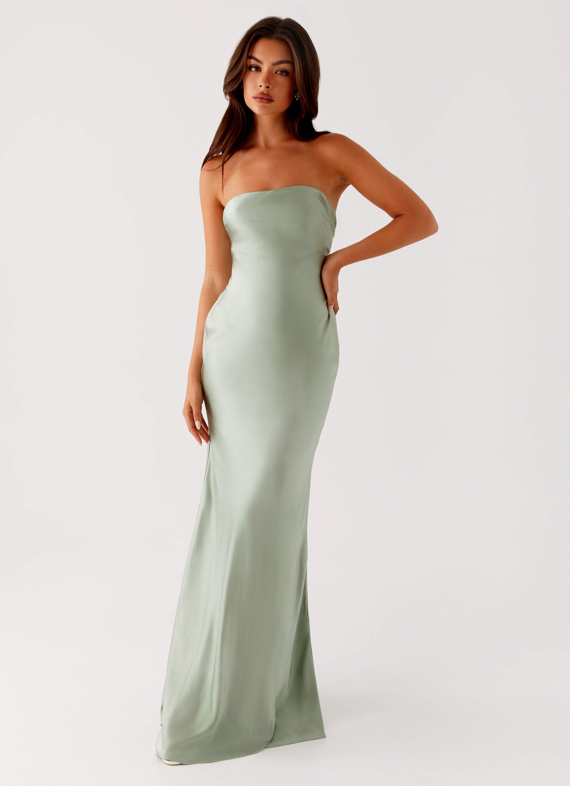 Blush Glow Monte Carlo Maxi Dress - Sage