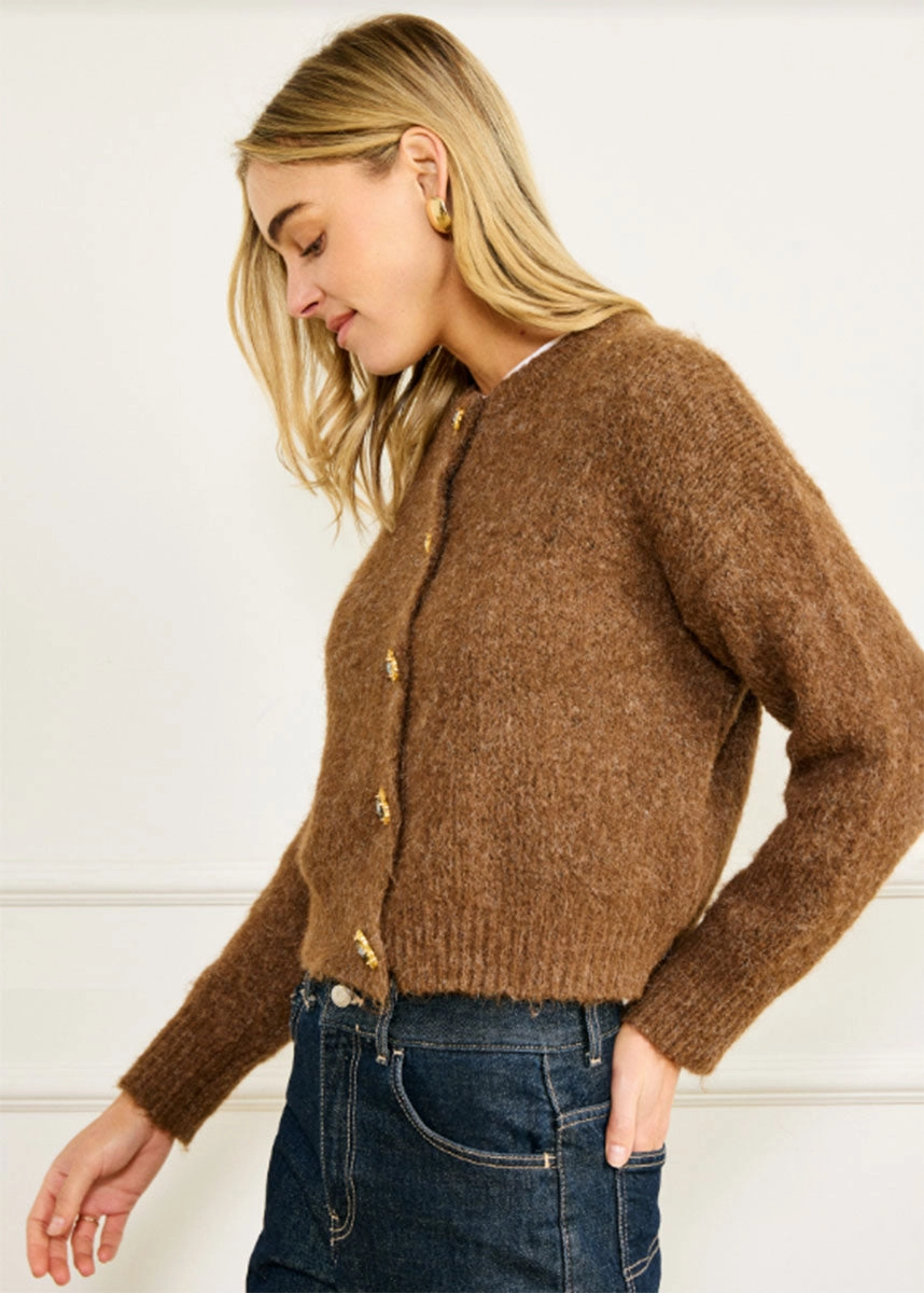 Morgan Cardigan - Brown Comfortable Style