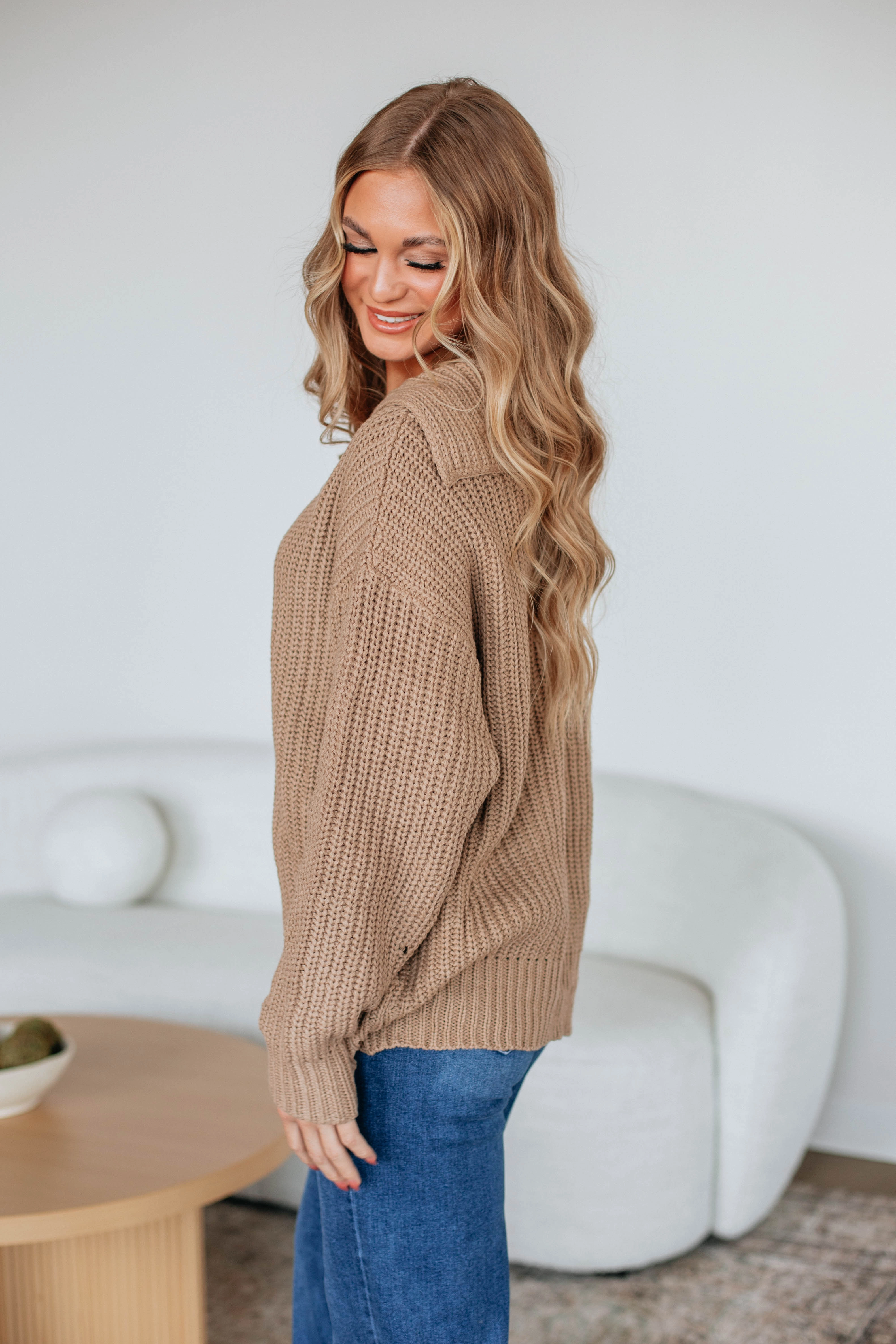 All Purpose Fit Moriah Knit Cardigan - Taupe