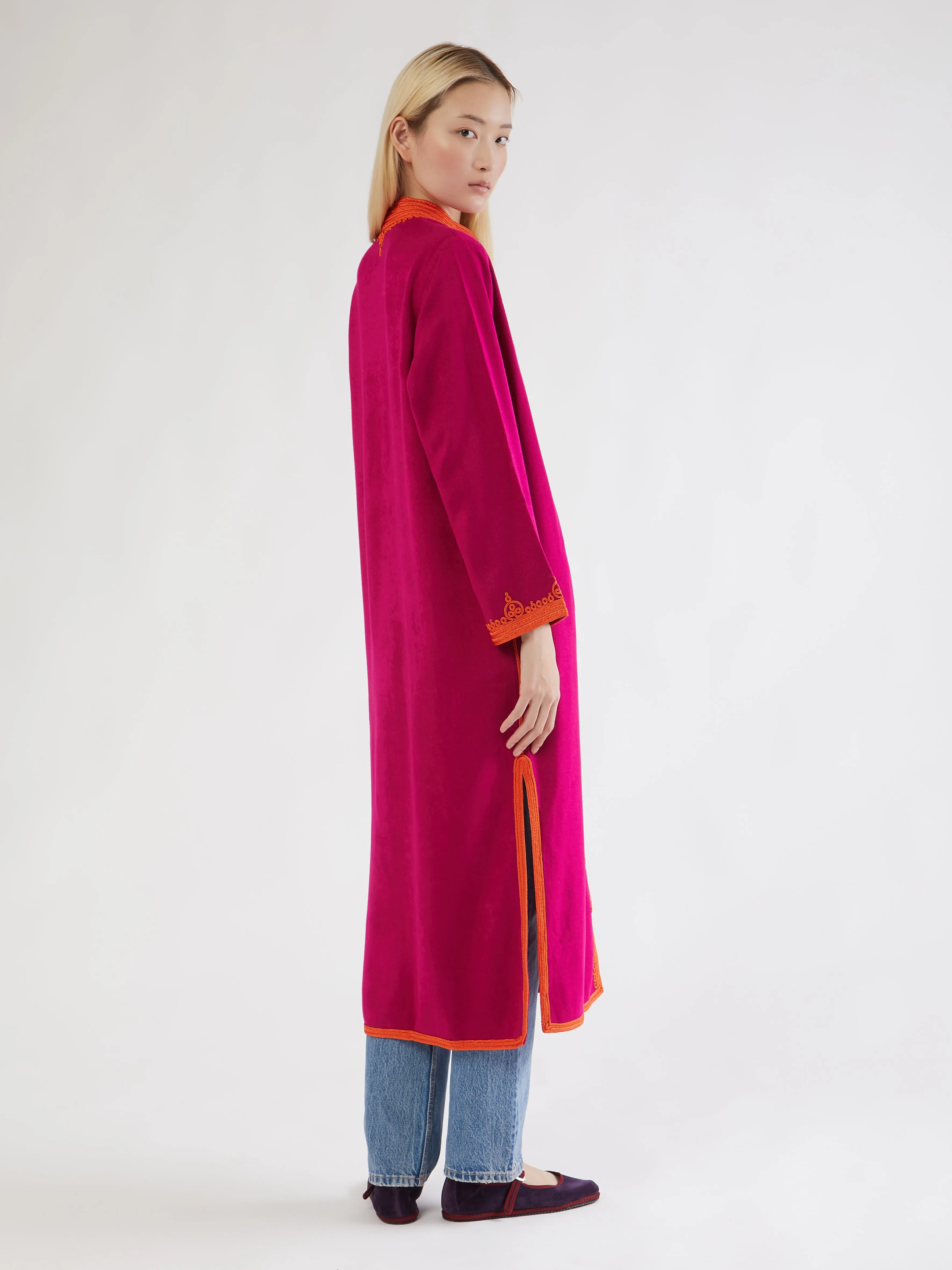 Fray Resistant Edges Moroccan cashmere coat